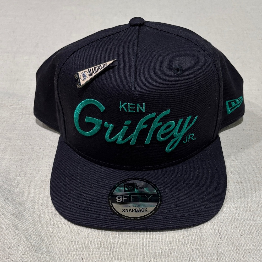 ⚾️ New Era Men’s Snapback Hat Ken Griffey, Seattle Mariner’s, Navy & Teal NWOT